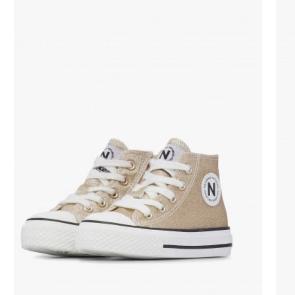 NWT NATURINO YLFAS Glittered Platinum Sneakers - Picture 2 of 15